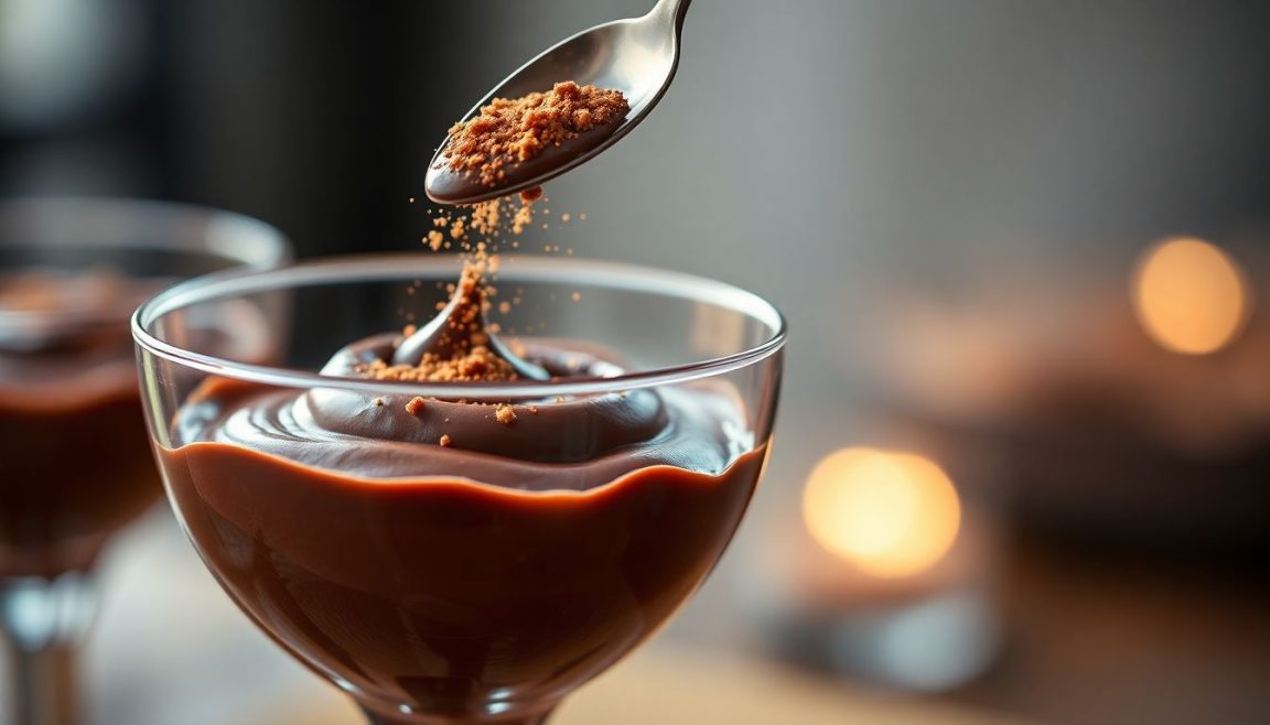 Une cuillère de cet ingrédient de placard transforme votre crème au chocolat en dessert de chef