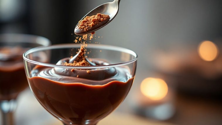 Une cuillère de cet ingrédient de placard transforme votre crème au chocolat en dessert de chef