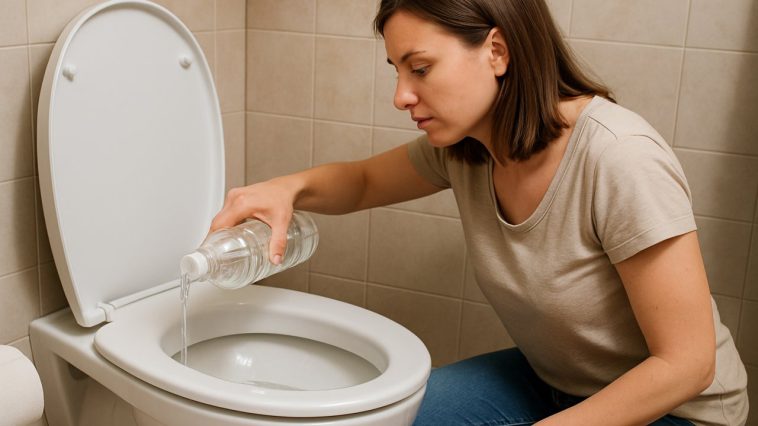 Une fois par semaine, versez du vinaigre blanc dans vos WC : voici ce que cela permet vraiment