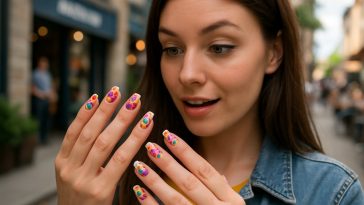 Manucure Florale Colorée : Des Ongles qui Font Vraiment Tourner les Têtes