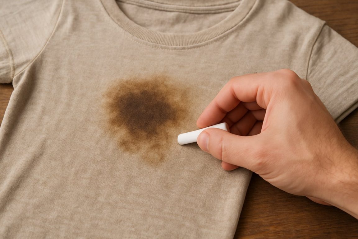 Une tache de graisse ? Cette astuce à la craie blanche peut vous sauver la mise